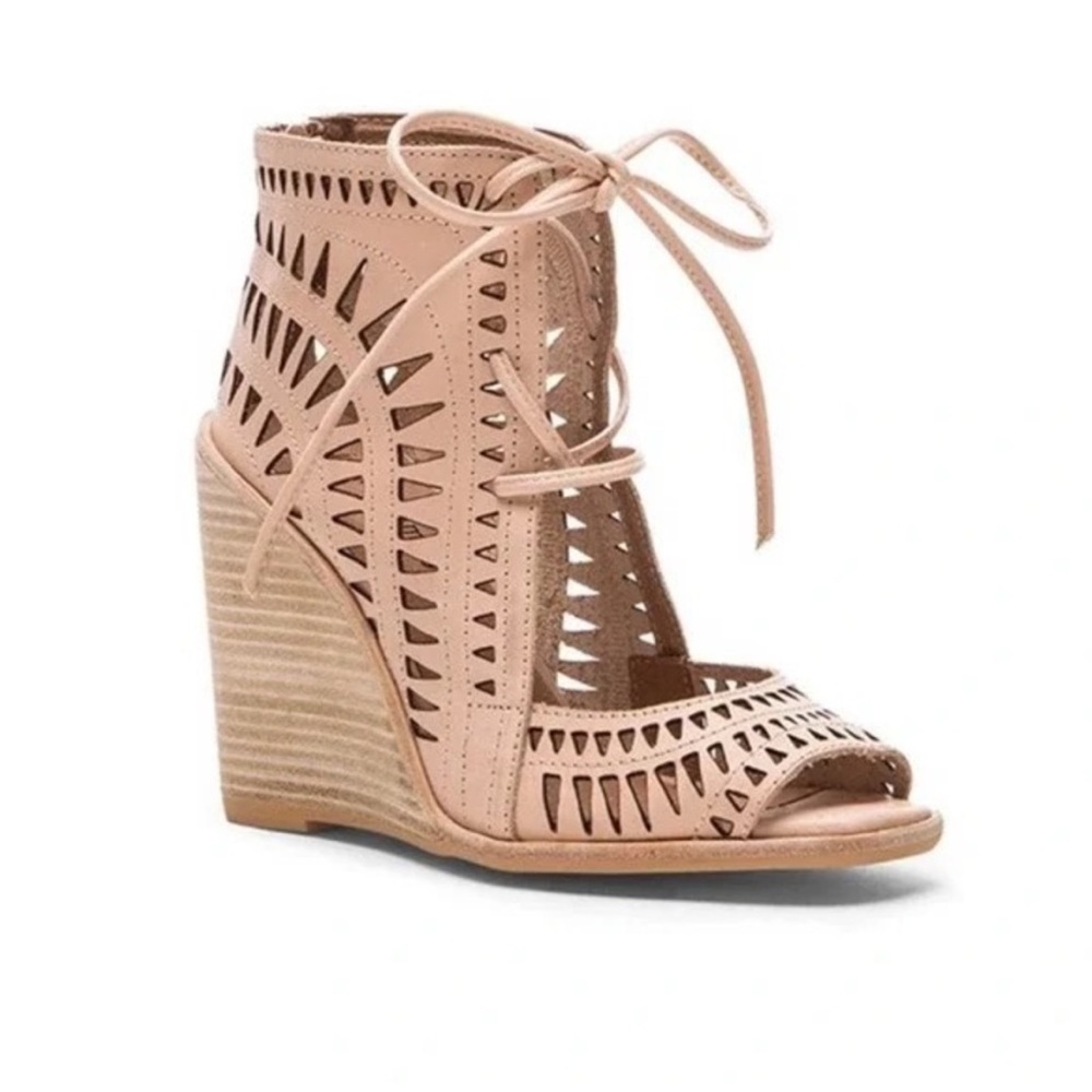 Jeffrey Campbell Lace-Up Wedge Sandal
